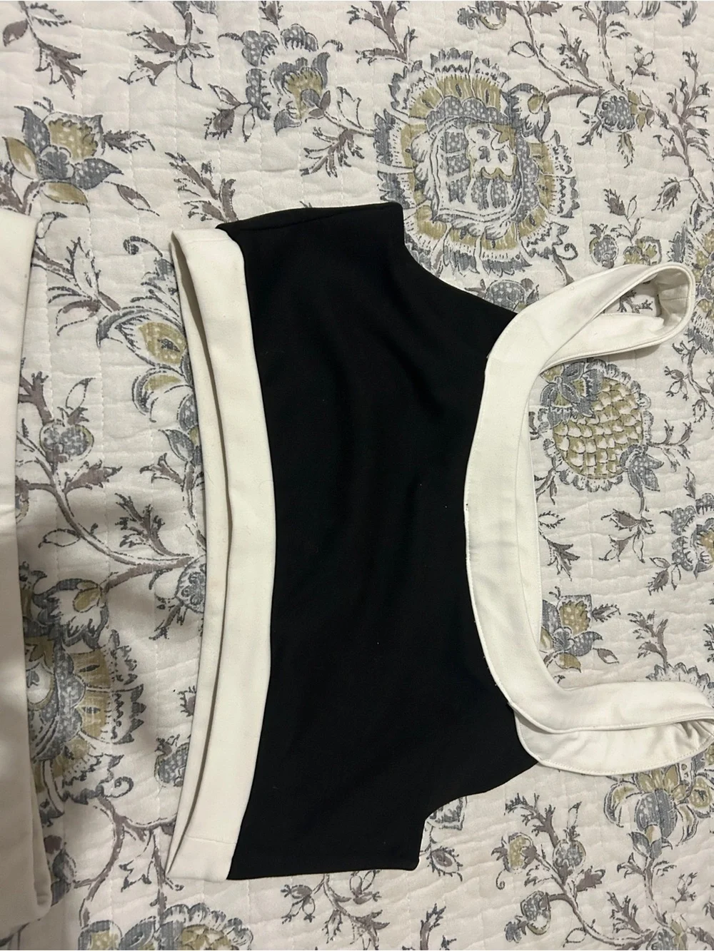 Express Black and White Two-Piece Skirt Set